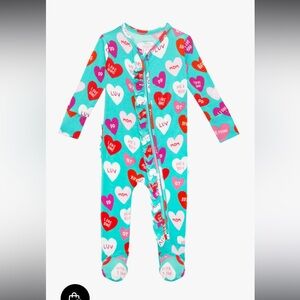 Posh Peanut Valerie Footie Ruffled Zippered One Piece